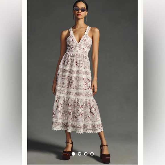 Anthropologie Dresses & Skirts - Anthropologie NWT TIERED V-NECK DRESS Size XL.